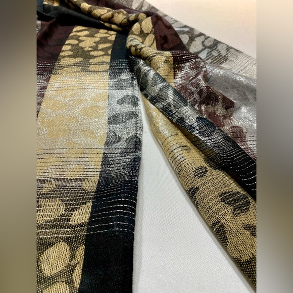 Scarf multicolour Embellished sparkling in silver - Picture 5 of 12